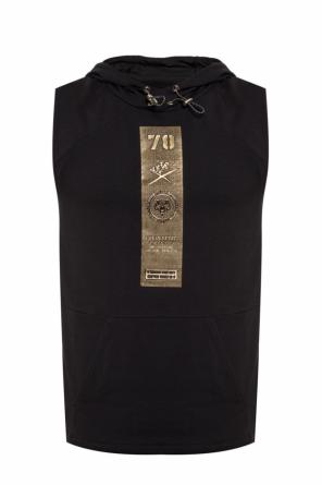 Appliqued sleeveless sweatshirt, zdjęcie 1 Appliqued sleeveless sweatshirt od Plein Sport
